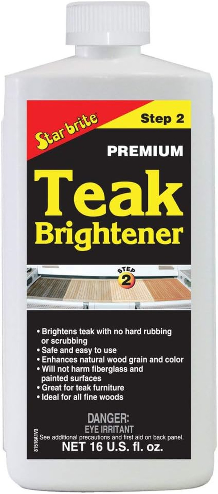 Premium Teak Brightener – Enhances Natural Wood Grain & Restores Tone & Color Wh