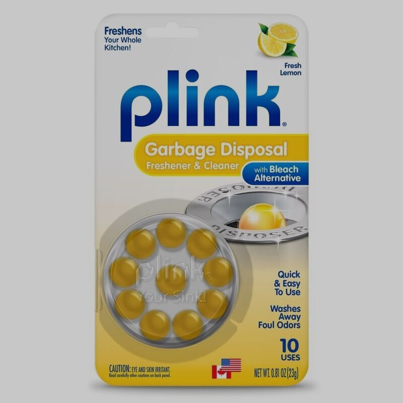 Plink Tablet Garbage Disposal Cleaner Fresh Lemon Scent 10 pk Clean & Deodorize