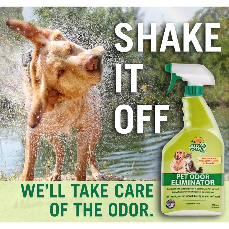 New Citrus Magic Pet Odor Eliminator, 22 Fluid Ounces, Pack of 3