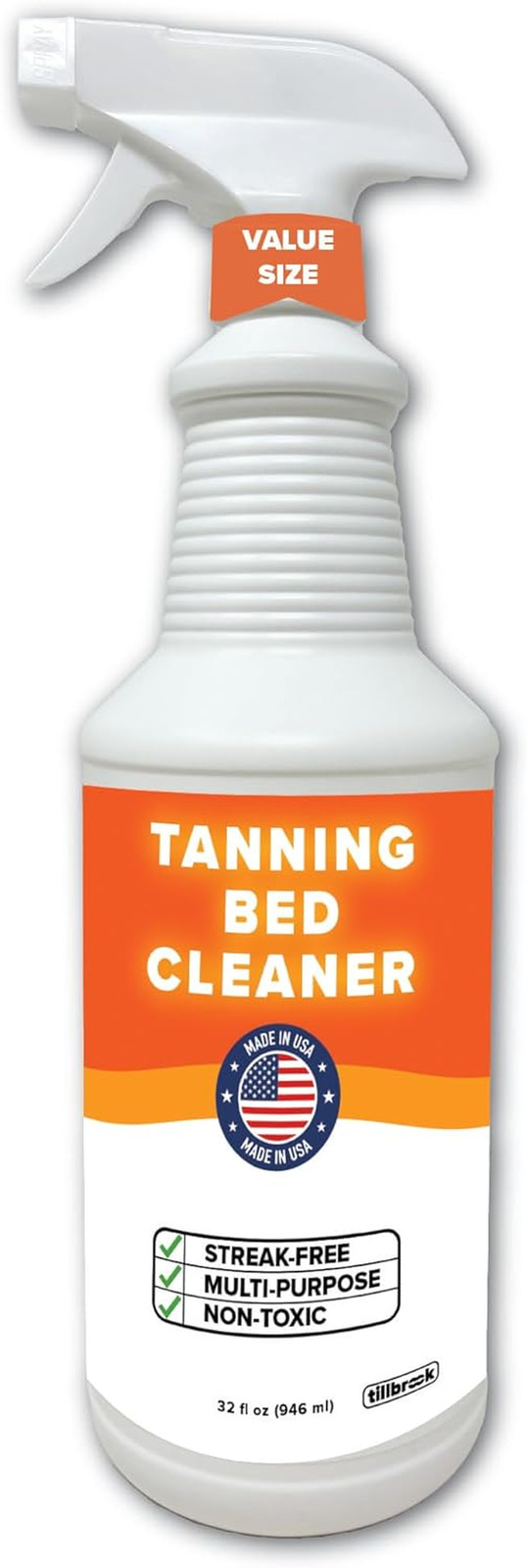 32 Oz Universal Tanning Bed Cleaner – Streak-Free Spray for Non-Porous Surfaces