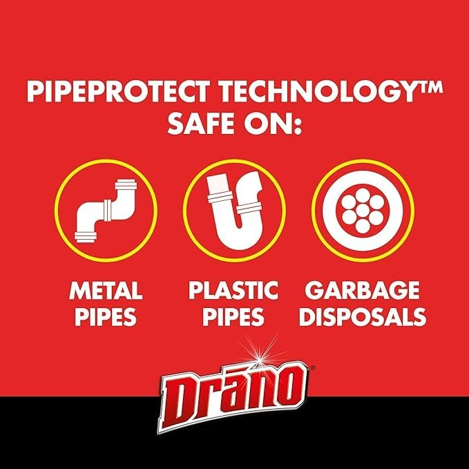 Drano Max Gel 160 oz – Drain Clog Remover for Shower, Sink, Tub – Fast
