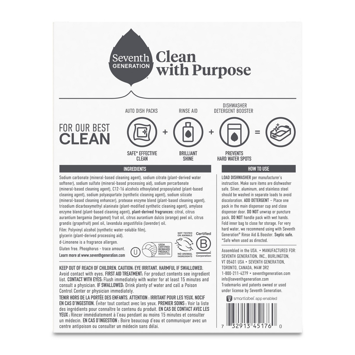Seventh Generation Fresh Citrus Natural Power Plus Dishwasher Packs – 37oz/70ct