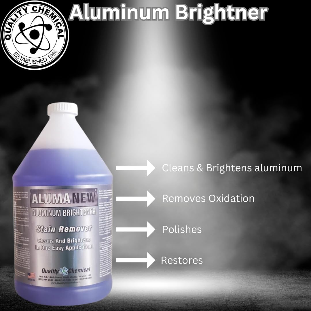 Aluminum Brightener/ Stain Remover / Cleaner & Restorer / Made in USA / / 1 G…