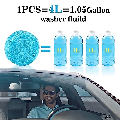 Car Windshield Washer Tablets – Washer Fluid Tablets Glass Cleaner 100