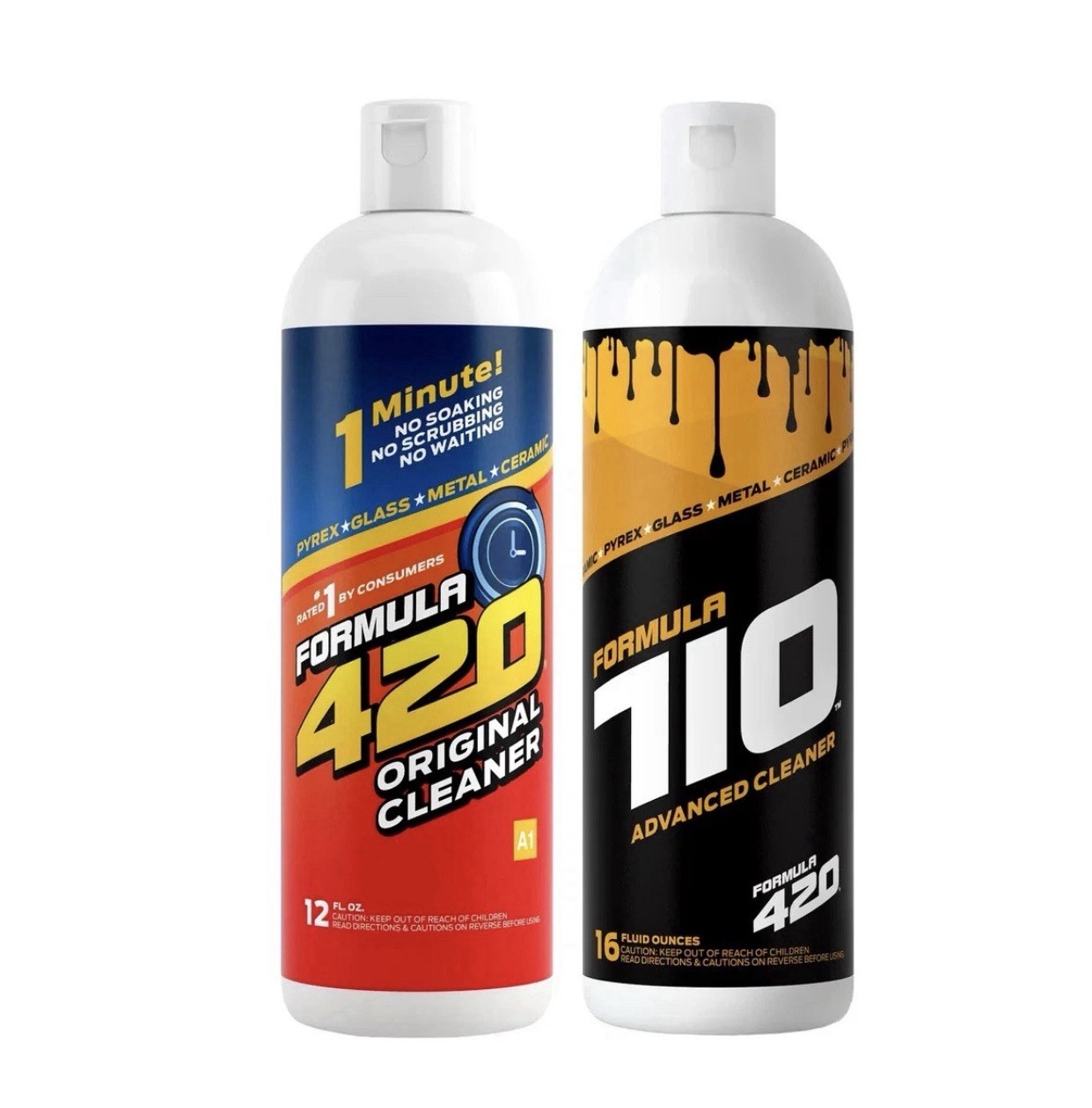 Formula 420 – 710 Cleaner Combo Pack – Glass Metal Ceramic Cleaning Solution Set