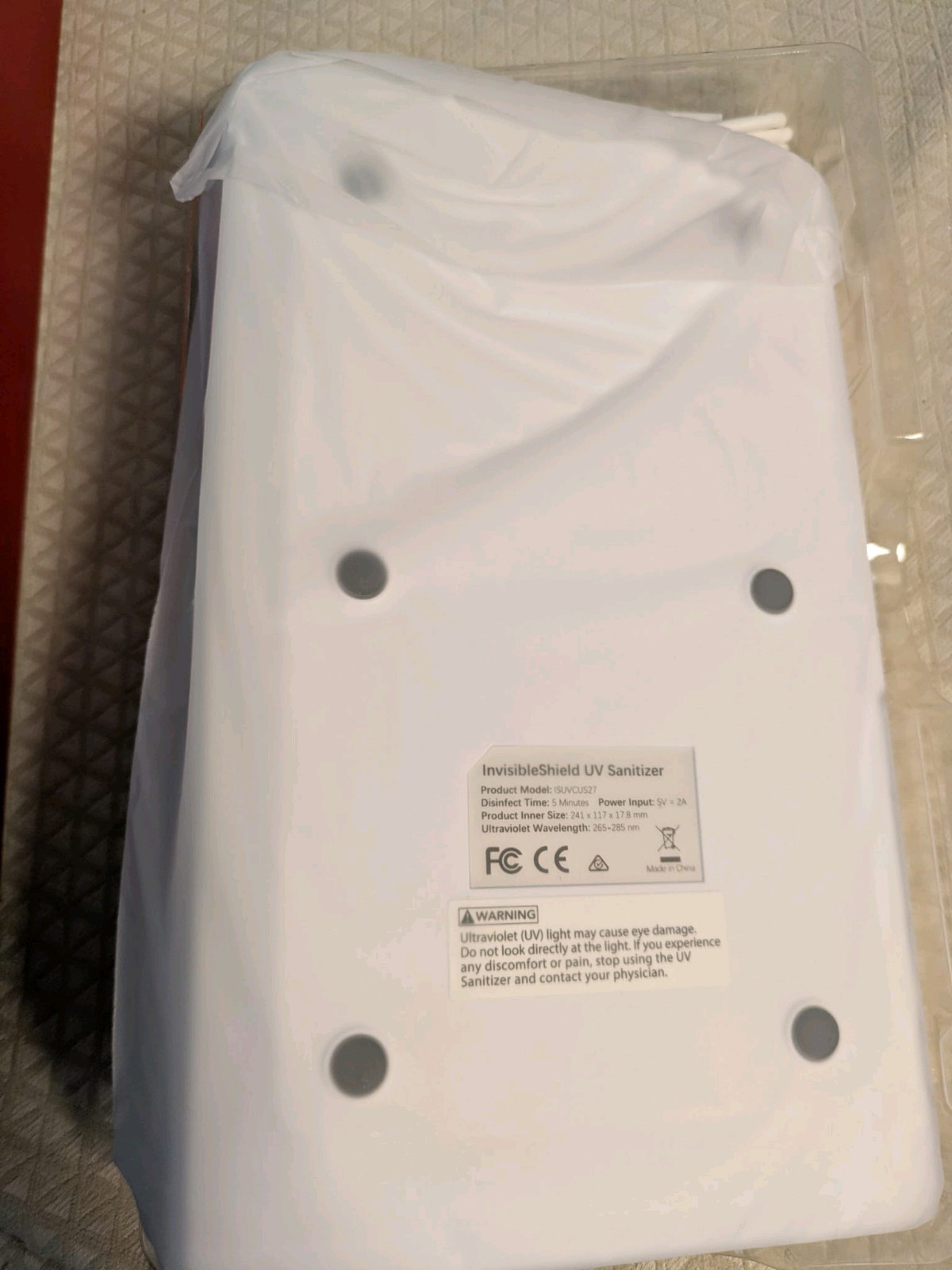 ZAGG Invisible Shield UV Phone Sanitizer Cleaner – White – BRAND NEW in BOX