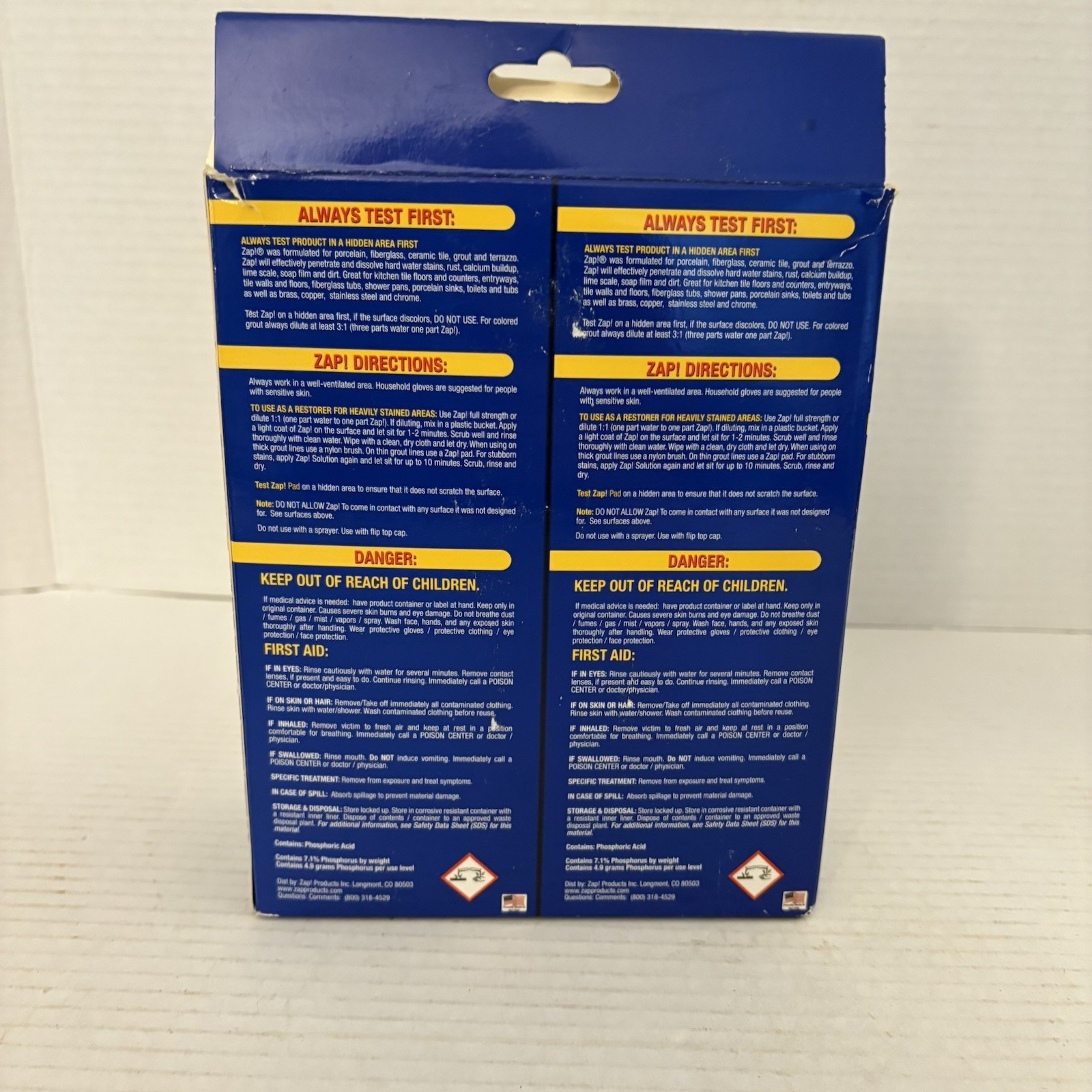ZAP! Professional Restorer Twin Pack Concentrate 2 Count 10oz Each Sealed