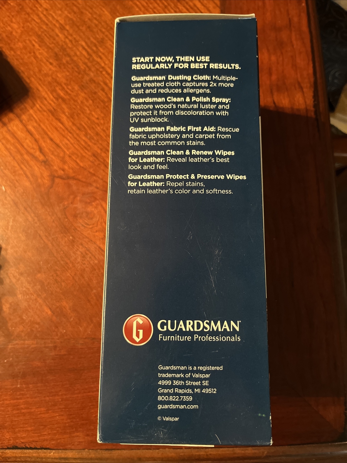 Guardsman Furniture Care Kit For Fabric Leather Wood In Original Box Wipes Cloth