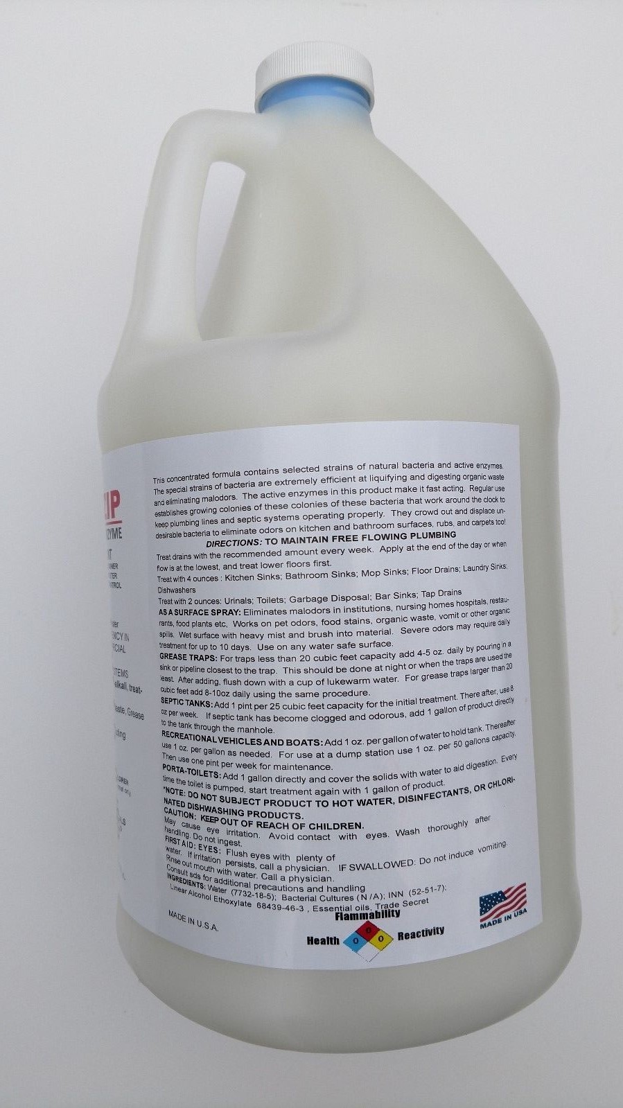 1 GAL SEPTIC SYSTEM DIGESTER CESSPOOL TANK NATURAL LEACH DRAIN FIELD CLEANER