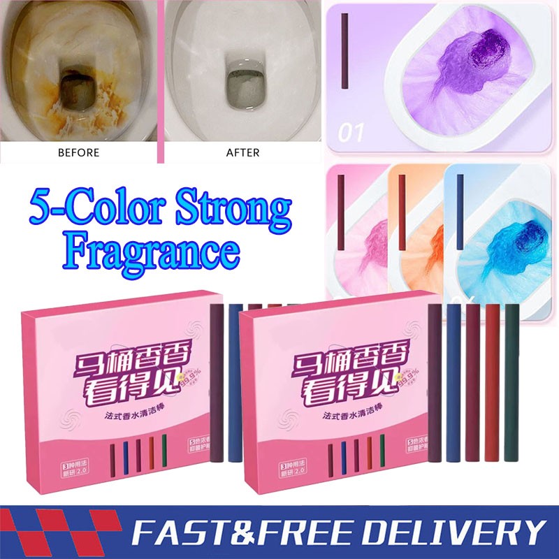 Multi-functional Deodorizing Toilet Cleaning Sticks,Automatic Long-Lasting Fresh