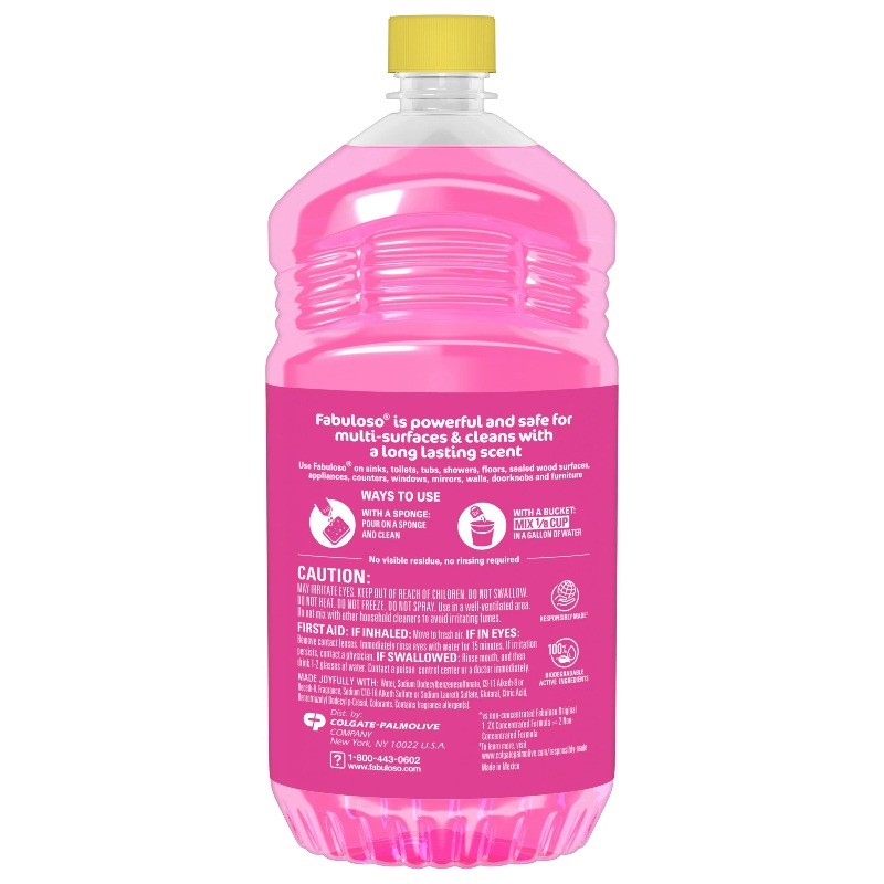 (3 pack) Fabuloso Multi Surface All Purpose Floor Cleaner, Watermelon , 56 fl oz