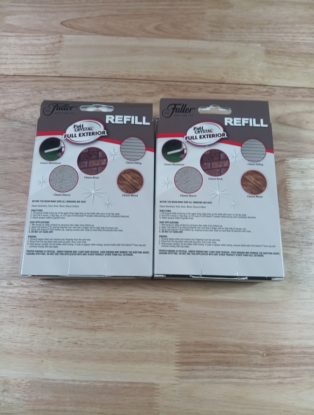 2 Fuller Full Crystal Exterior Cleaner Aluminum, Vinyl Brick Wood Stucco New