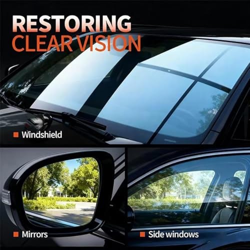 Glass Emulsion Cleaner,Glass Emulsion Oil Film Remover for Car Windshield,