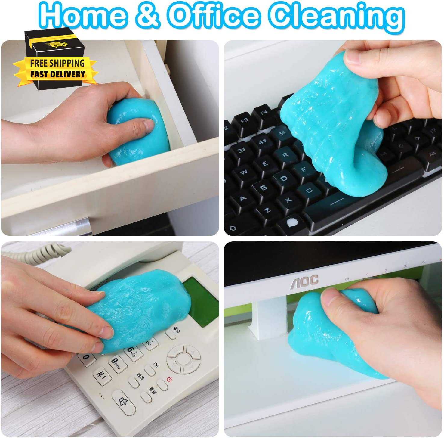 Car Cleaning Gel Car Clean Putty, Universal Car Interior Cleaner Slime, Perfect