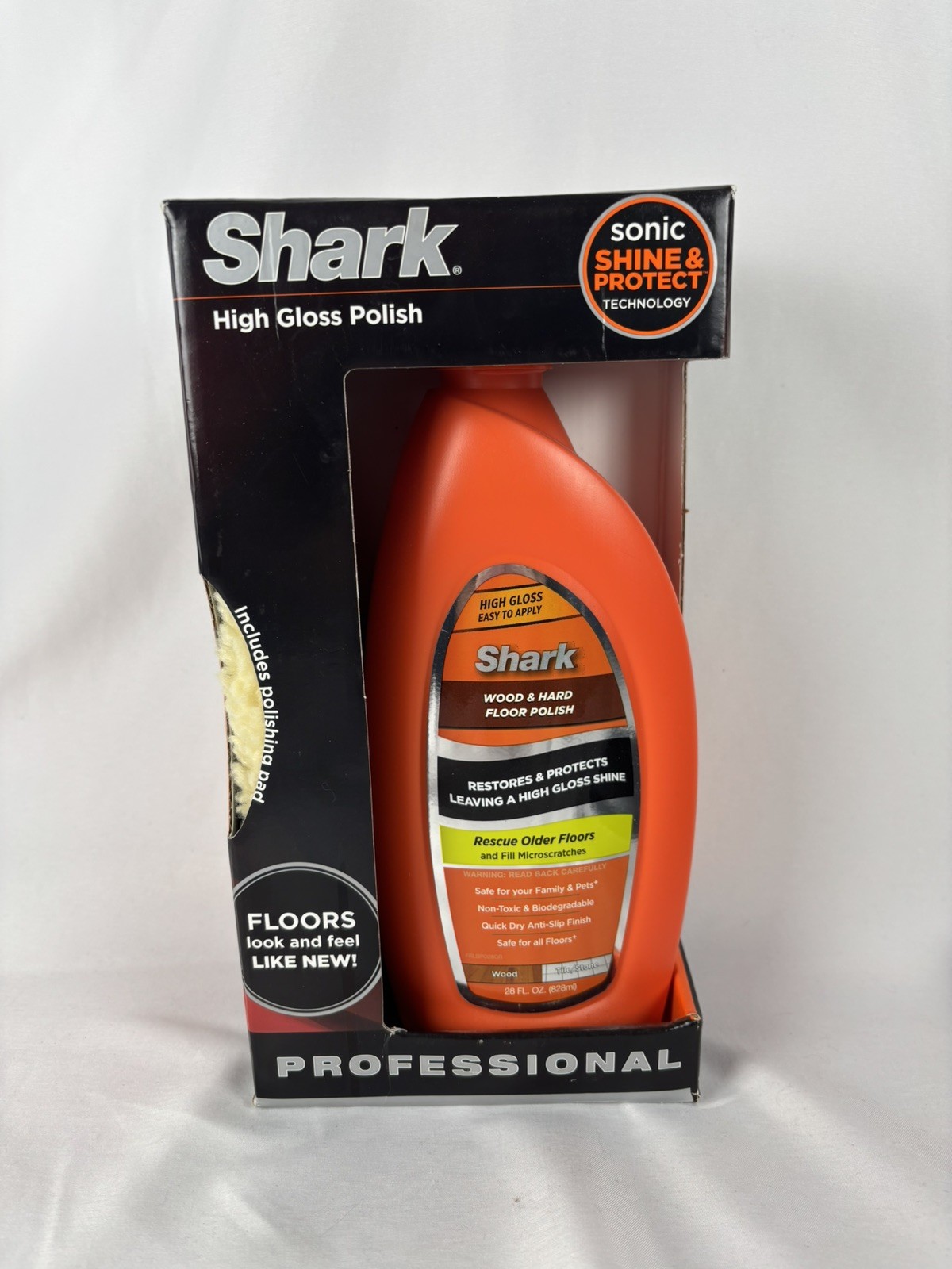 SHARK Wood & Hard Floor Cleaner Wood Floor Polish 28 oz. Discontinued NEW SEALED