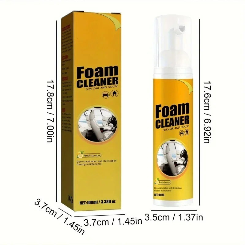 Multi Purpose Foam Cleaner for Deep Cleaning of Car Leather Seats and Interior