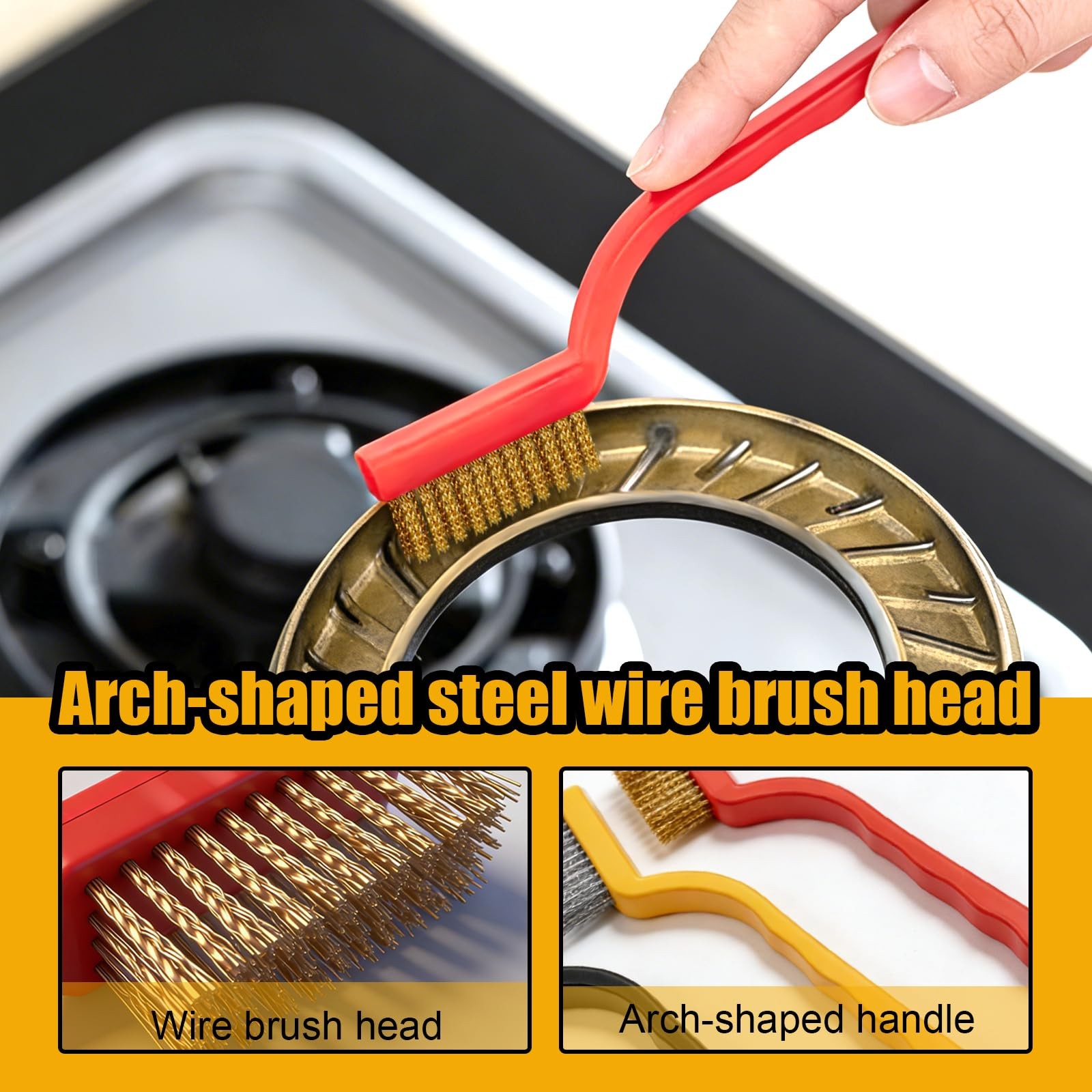 12pcs Crevice Cleaning Brush, Straw Cleaner Brush, Hard Bristle Grout Brushes…