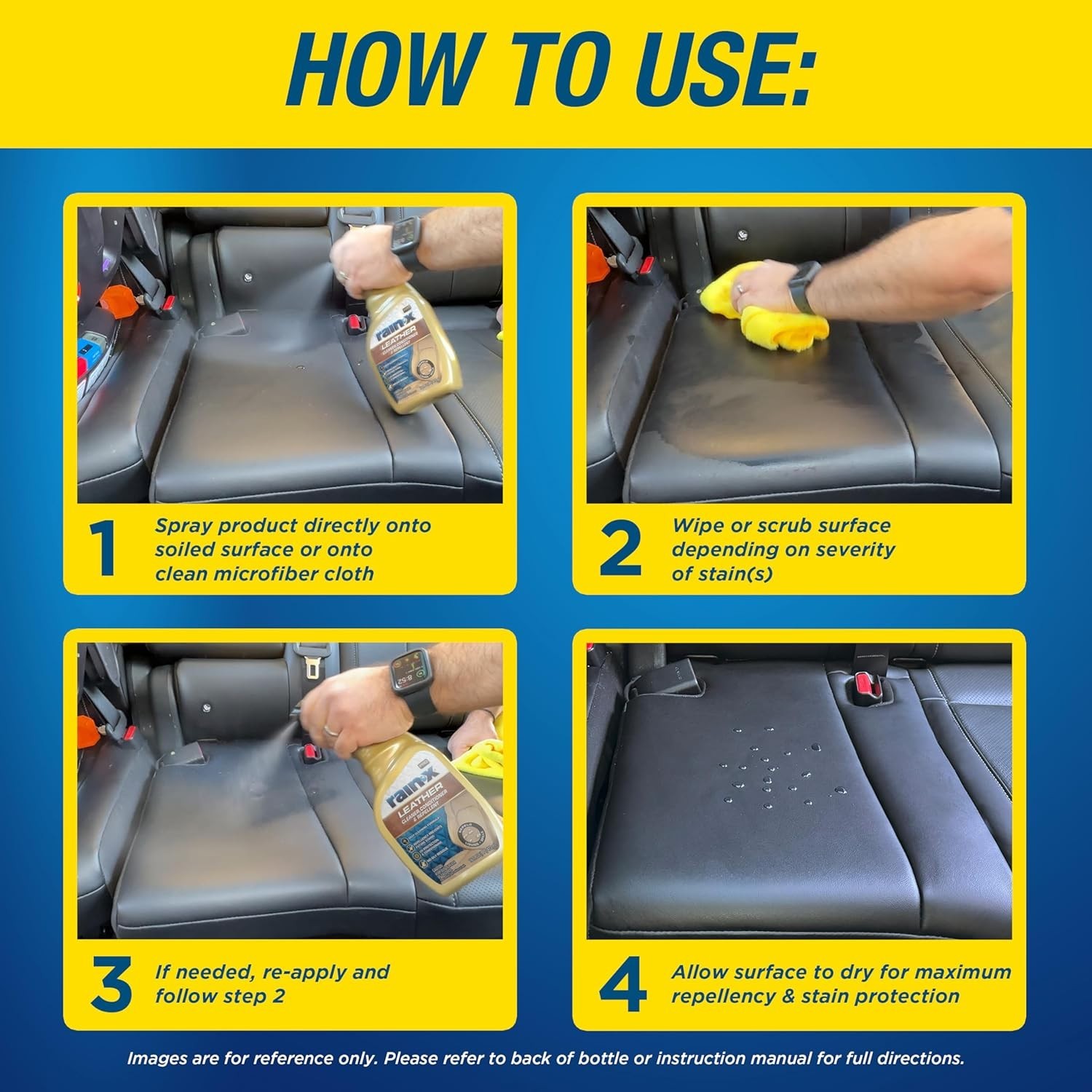 16 Oz Leather Cleaner, Conditioner & Repellent – Effortless Care for Interiors