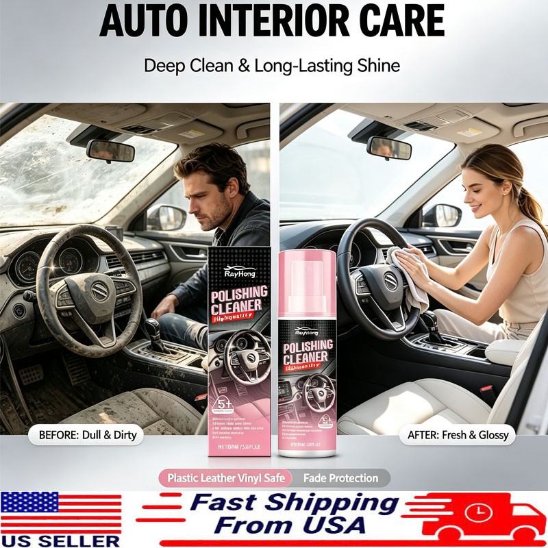 2026 Polishing Cleaner Cars Interior Car Interior Detailer & Cleaner 100ml☆
