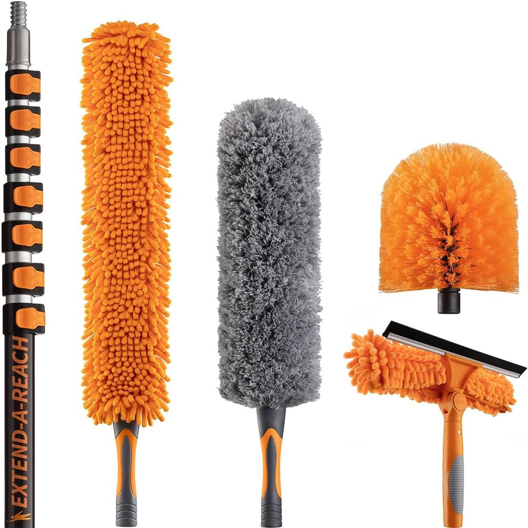 36 Foot High Reach Duster Kit with 5-30 Ft Extension Pole // High Ceiling Dustin