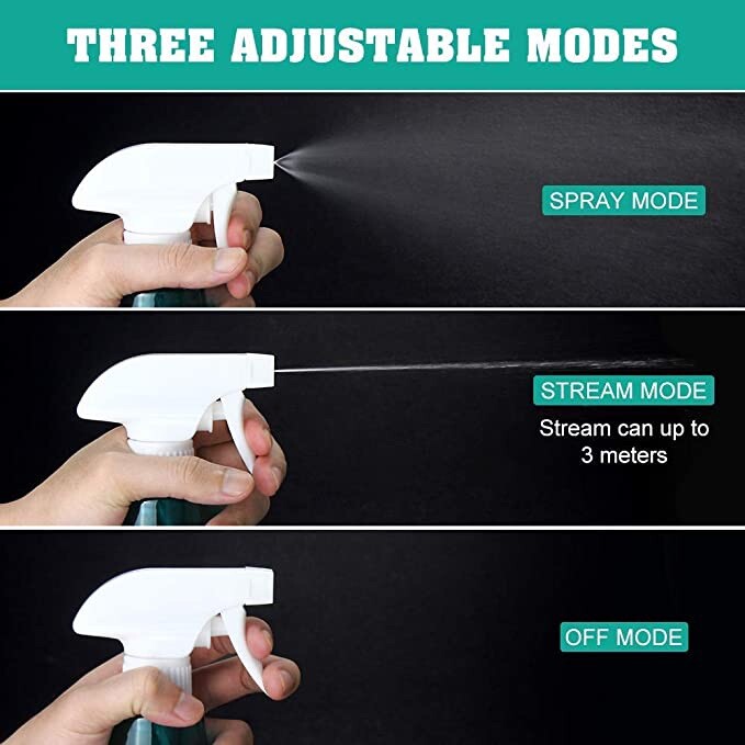 pack of 4 Medium Duty Plastic Spray Bottles