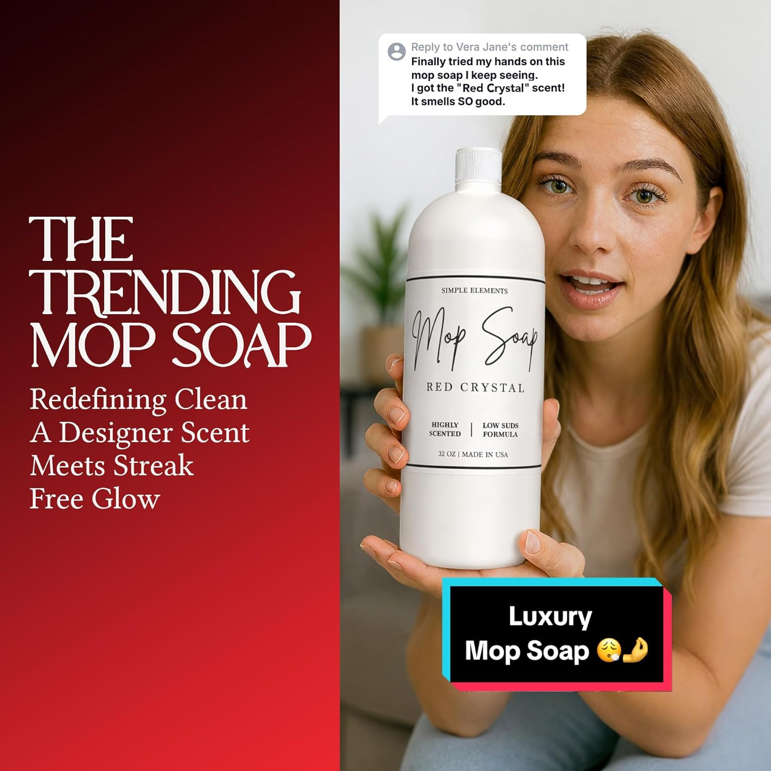 Mop Soap Highly Scented Fragrance, Long Lasting Luxury Floor Cleaner for Hardwoo