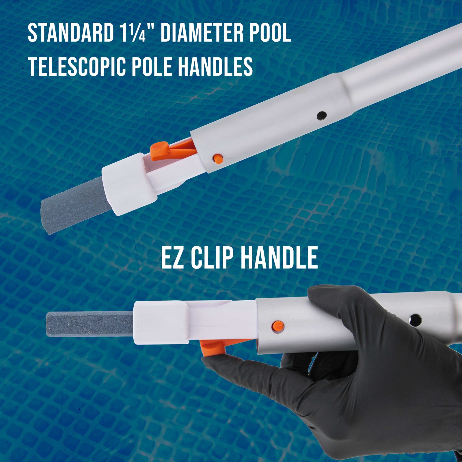 3 U.S. Pool Supply Pool Cleaning Pumice Stones, Pole Handles, Remove Rust Stains
