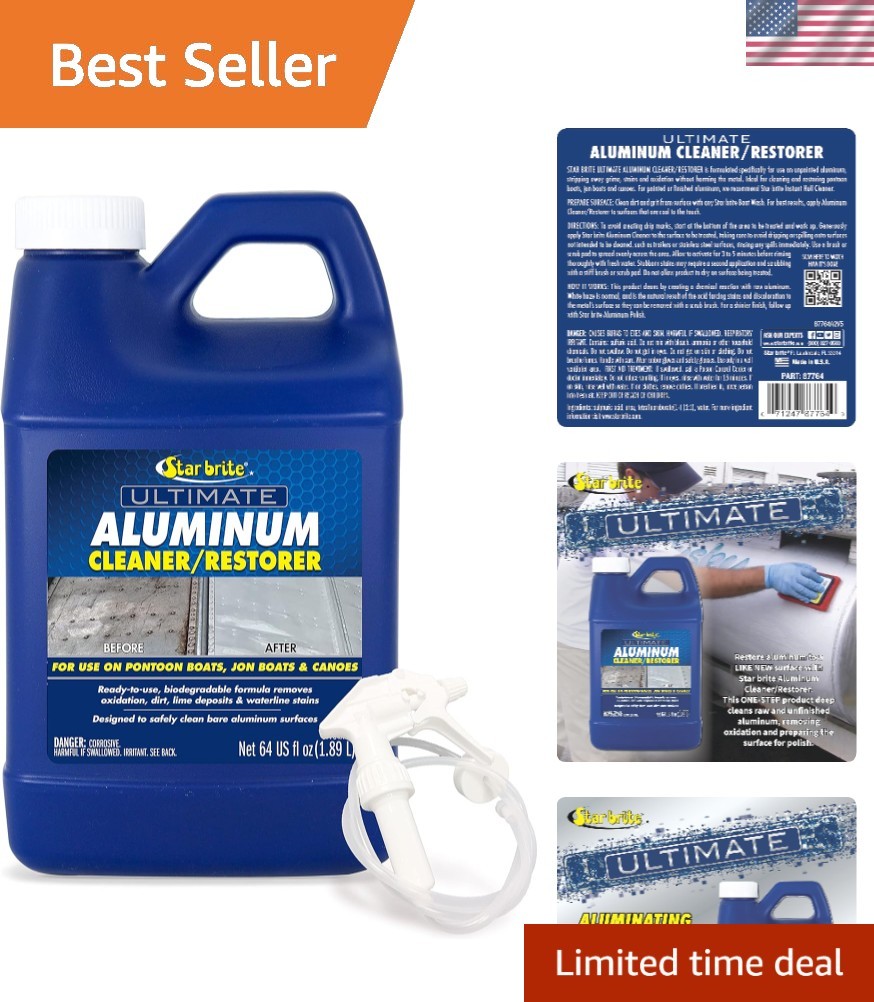 Revive Your Boat’s Shine with Ultimate Aluminum Cleaner – 64 oz. Sprayer