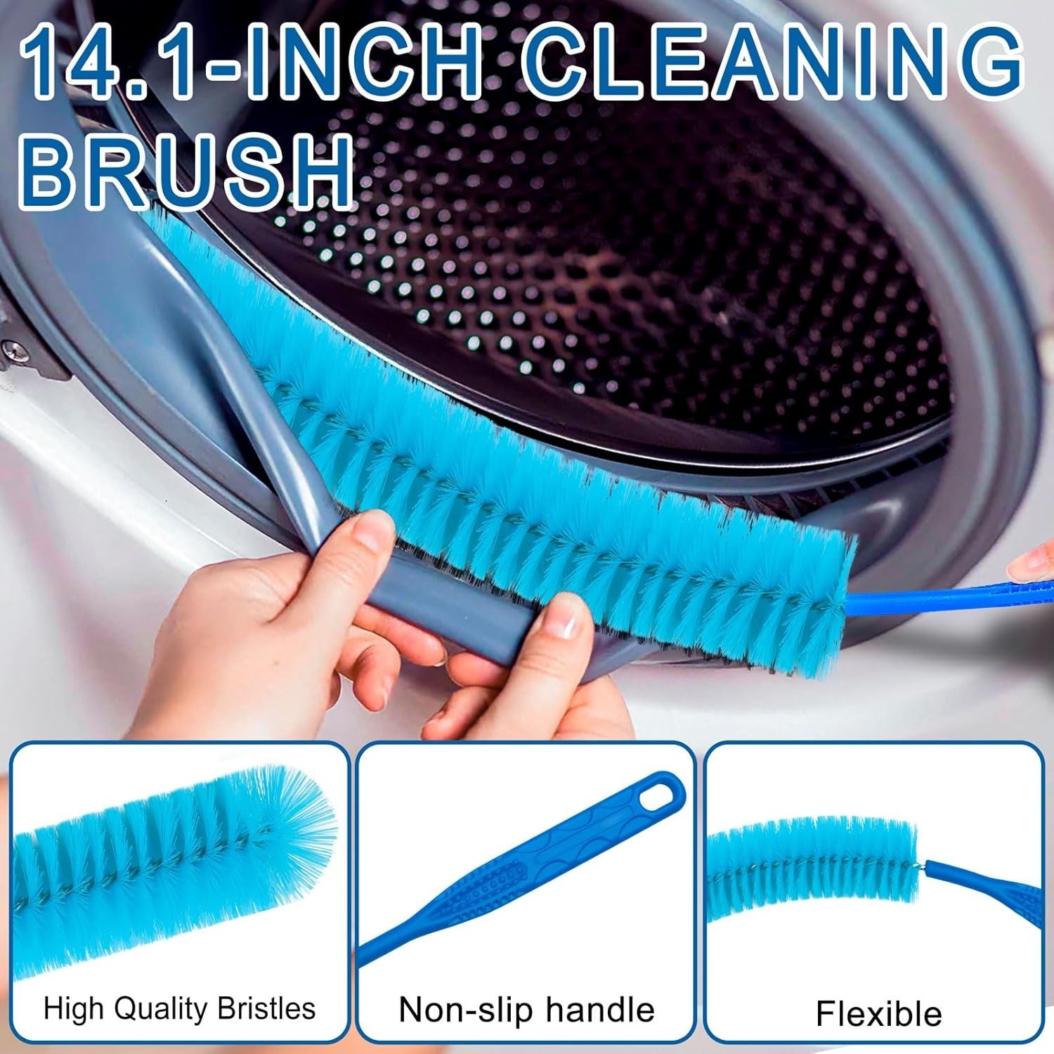 13 Pcs Bottle Brush Cleaning Set Long Handle Bottle Cleaner for Washing Narrow
