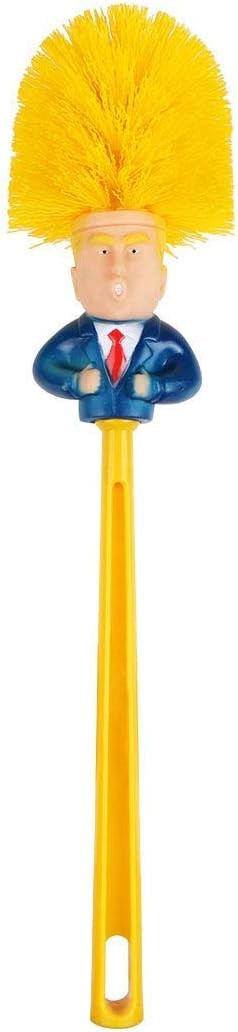 Trump Toilet Bowl Cleaner & Scrubber Set by – Democrat & Republican Bathroom Es