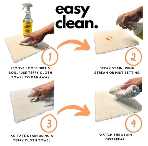 Multi-Purpose Stain Remover Spray – Plant-Based Enzyme Cleaner, 32 OZ, 500+ Uses