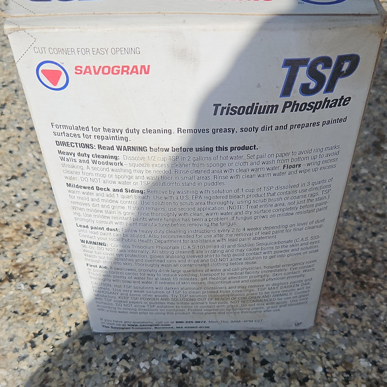 Savogran TSP Trisodium Phosphate Heavy Duty Cleaner Powder 4.5 lbs for Surfaces