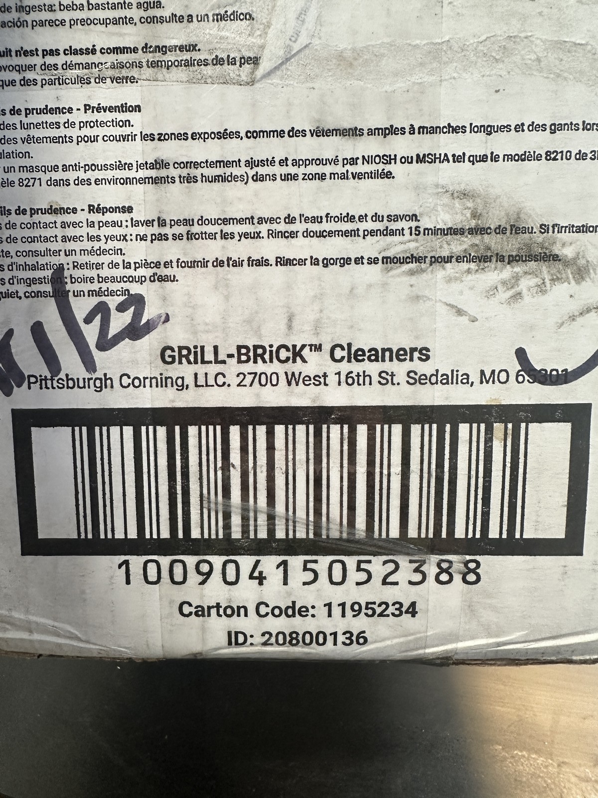 GRILL-BRICK Grill Cleaning Bricks 12-Pack NSF Certified BBQ Scrubber