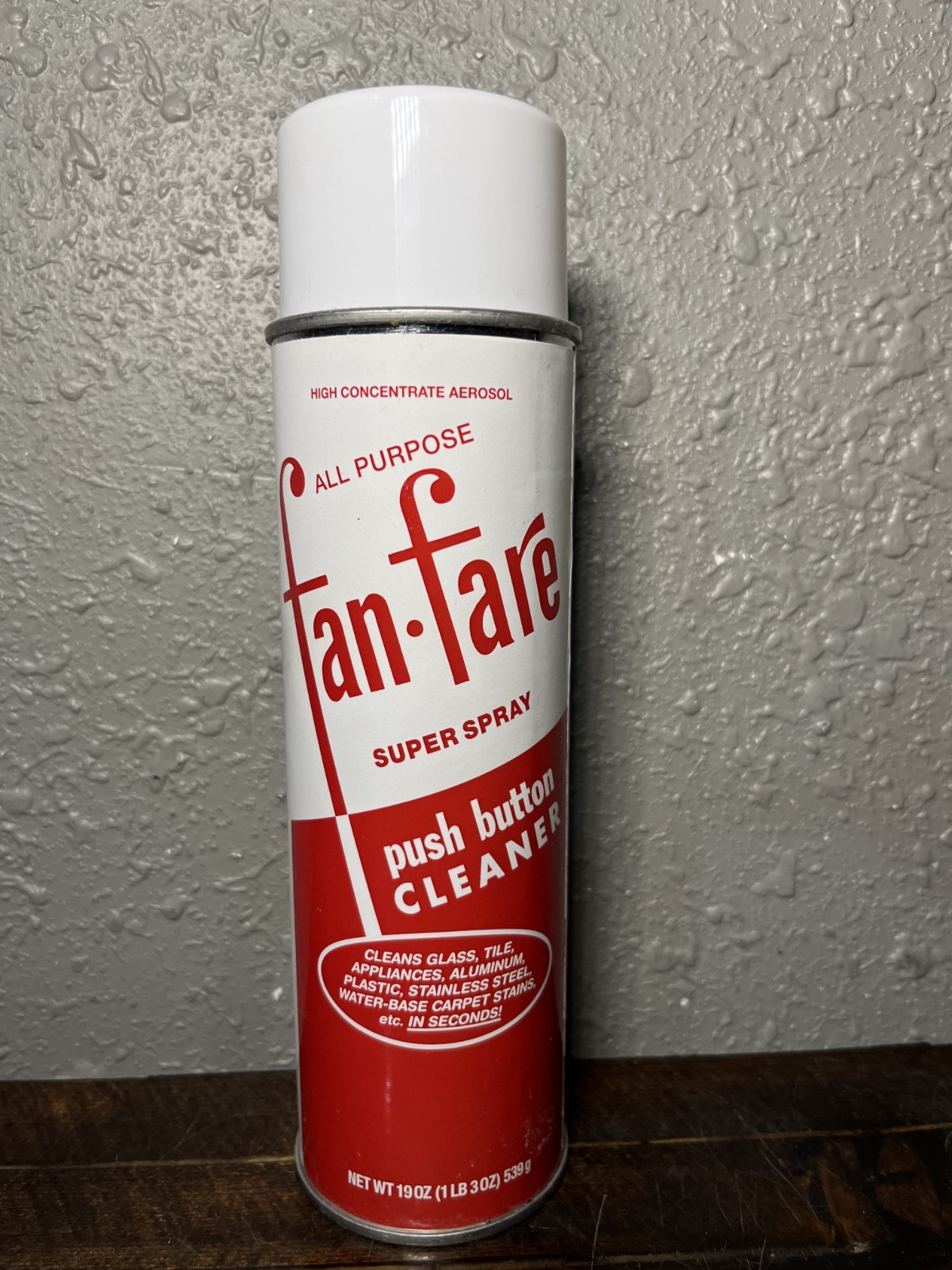 Fan Fare All Purpose Super Spray Push Button Cleaner High Concentrate Aerosol