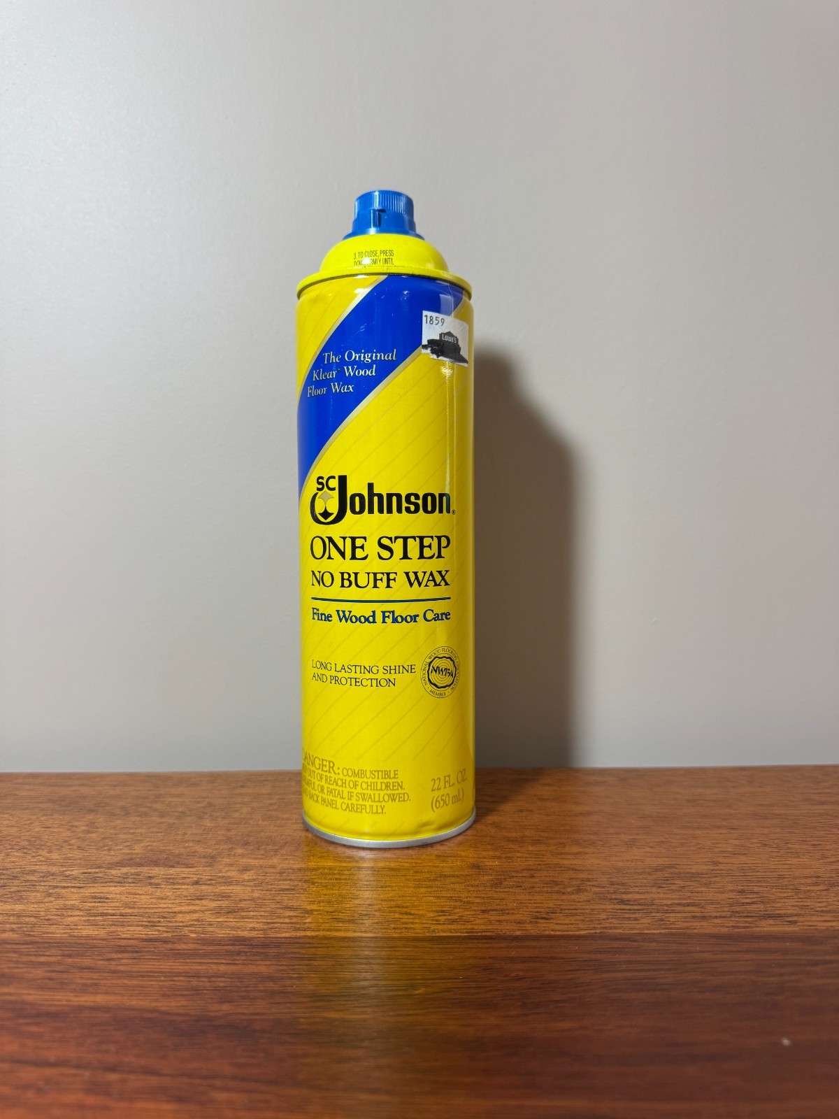 SC Johnson One Step No Buff Wax Fine Wood Floor Care 22Oz Discontinued