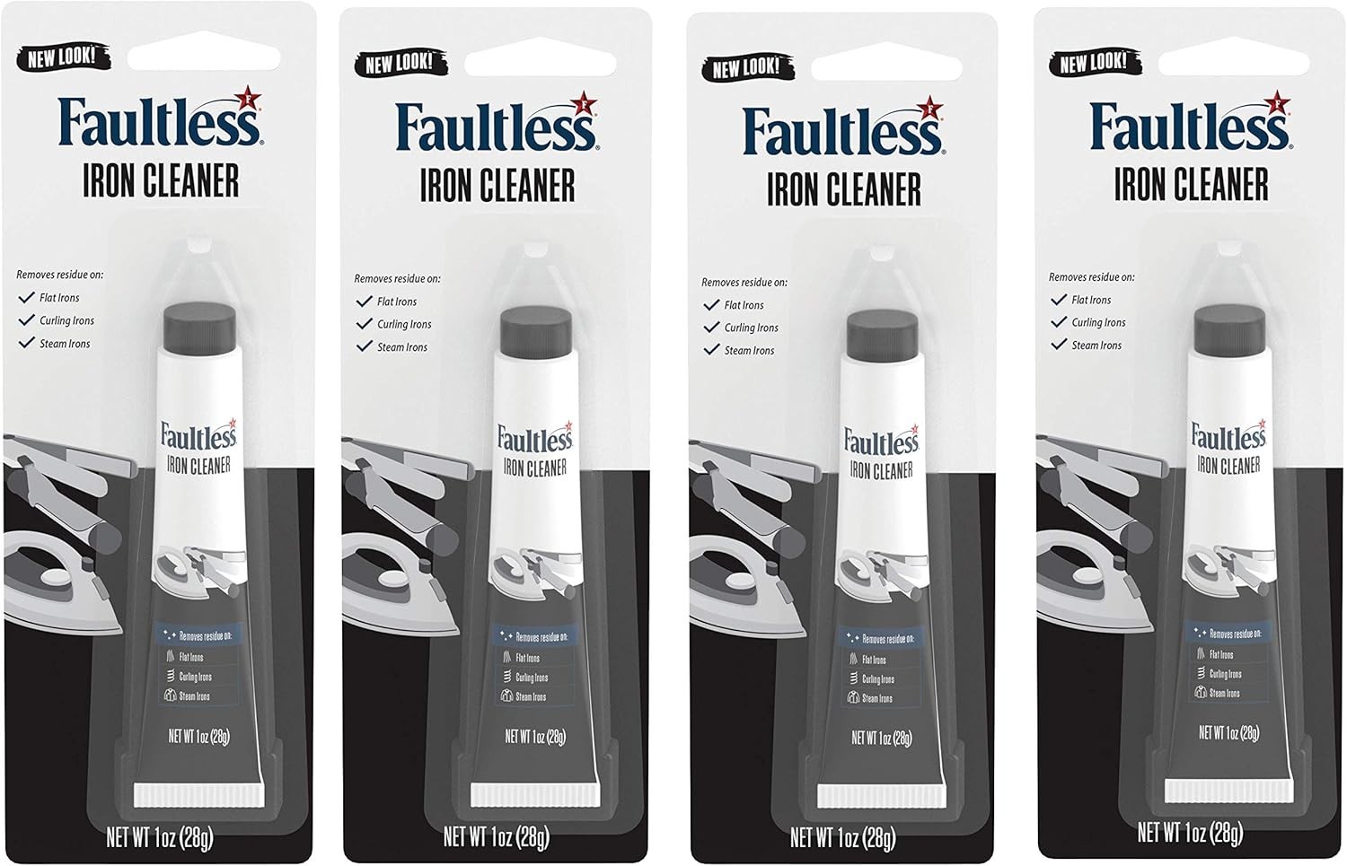 Quick Action Non-Toxic Iron Cleaner – 4 Pack for Strong Fabric & Starch Removal