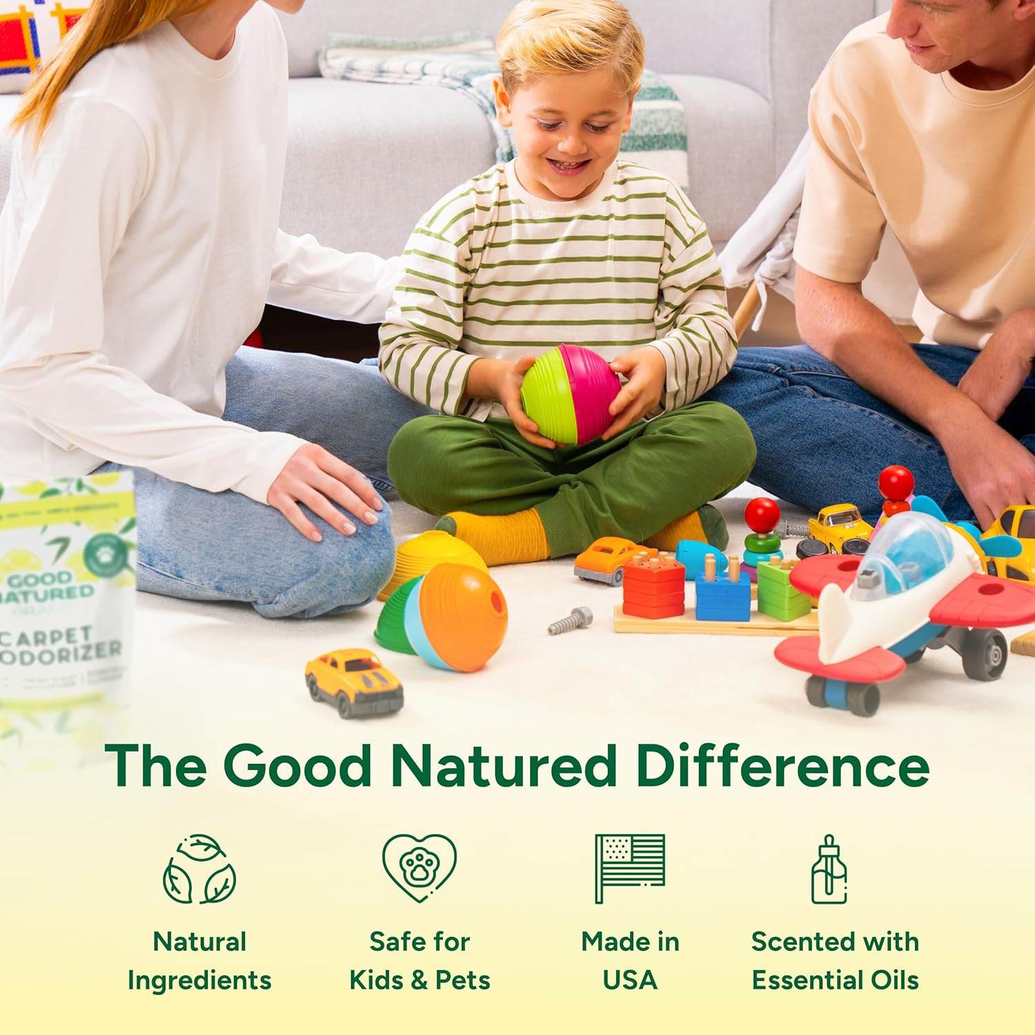 Good Natured Brand | Carpet Deodorizer & Freshener Powder | 31 Oz Pet Odor Elimi