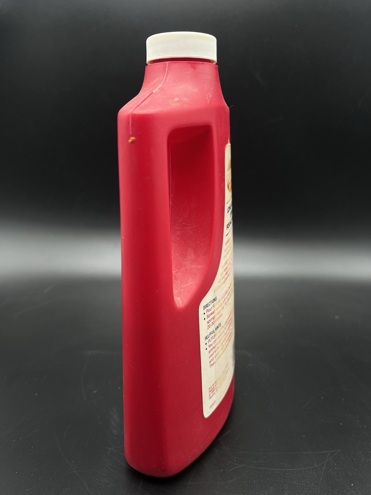Vtg 1983 Future Tough Acrylic Finish Floor Polish 45% Full of 27 oz – Red Bottle