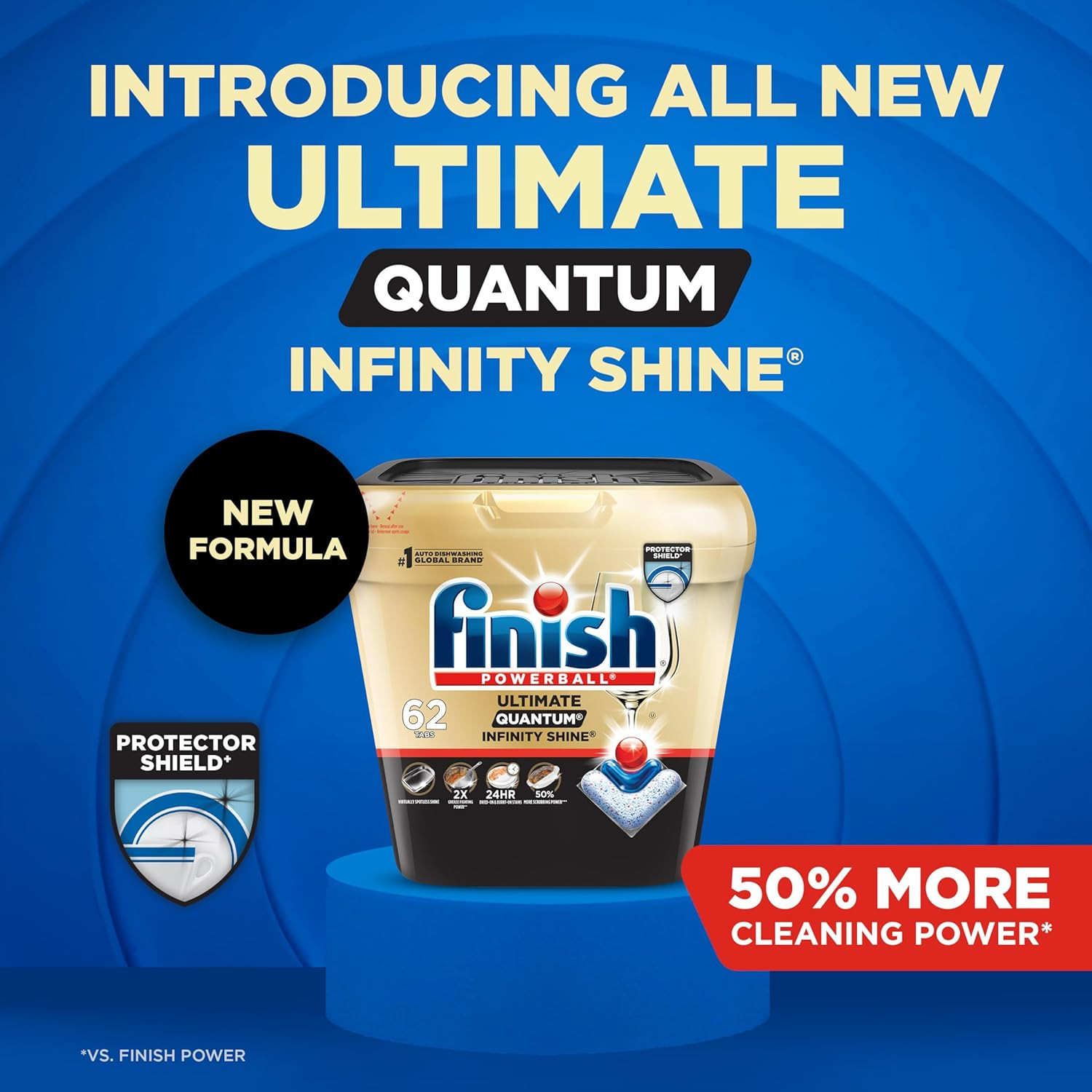 Ultimate Quantum Infinity Shine Dishwasher Pods, New & Improved Formula, Dishwas