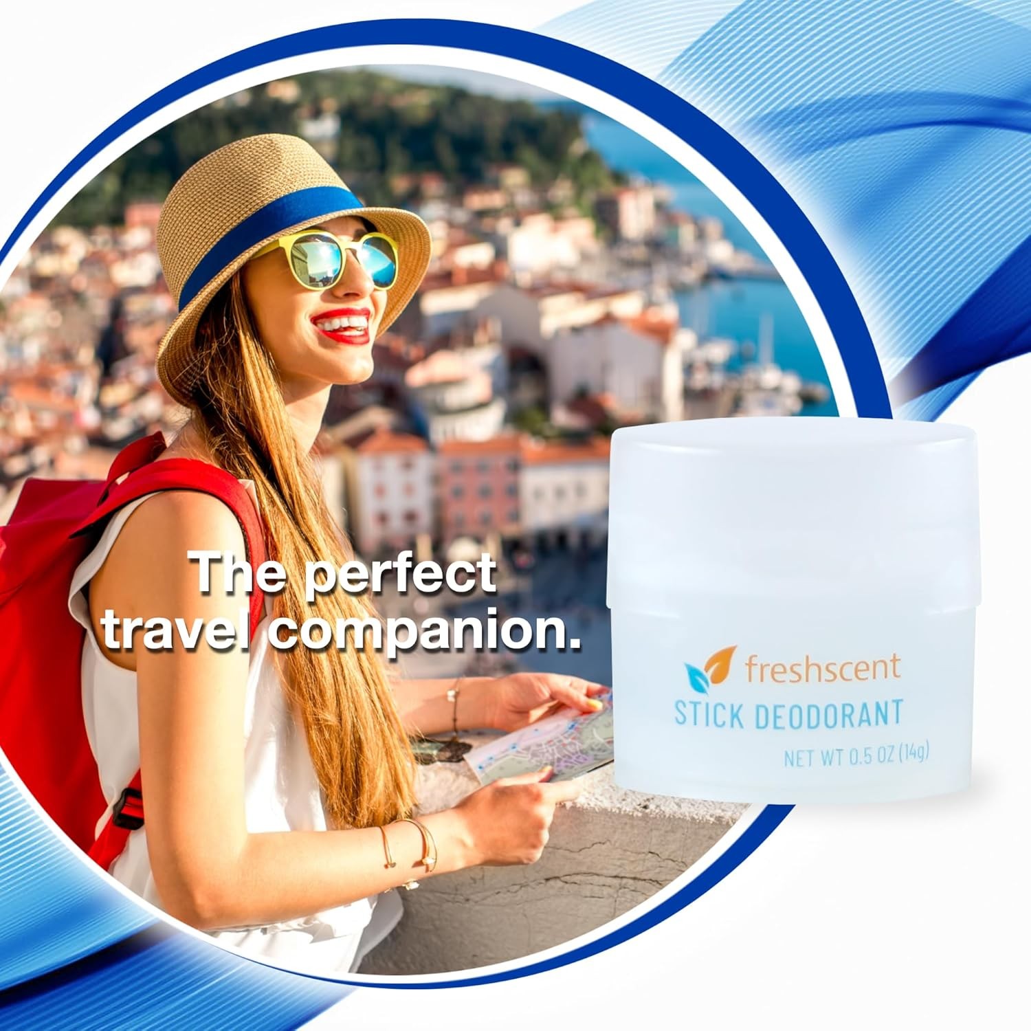 (144 Pack) Freshscent 0.5 oz. Stick Deodorant, Travel Size, Alcohol Free, ligh
