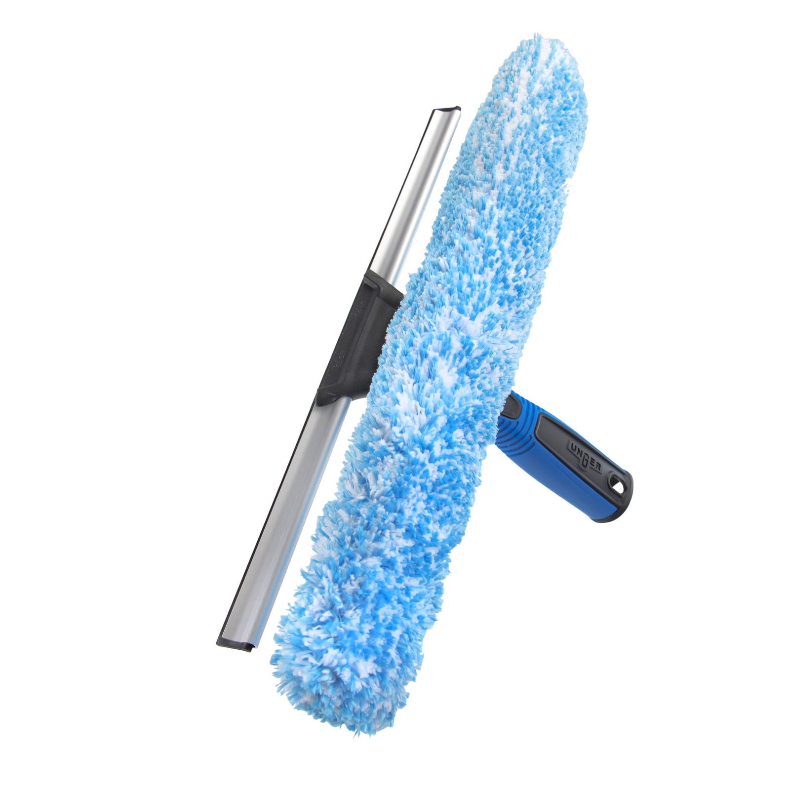Professional Connect and Clean 2-in-1 Squeegee and Scrubber, 14” Window Clean…