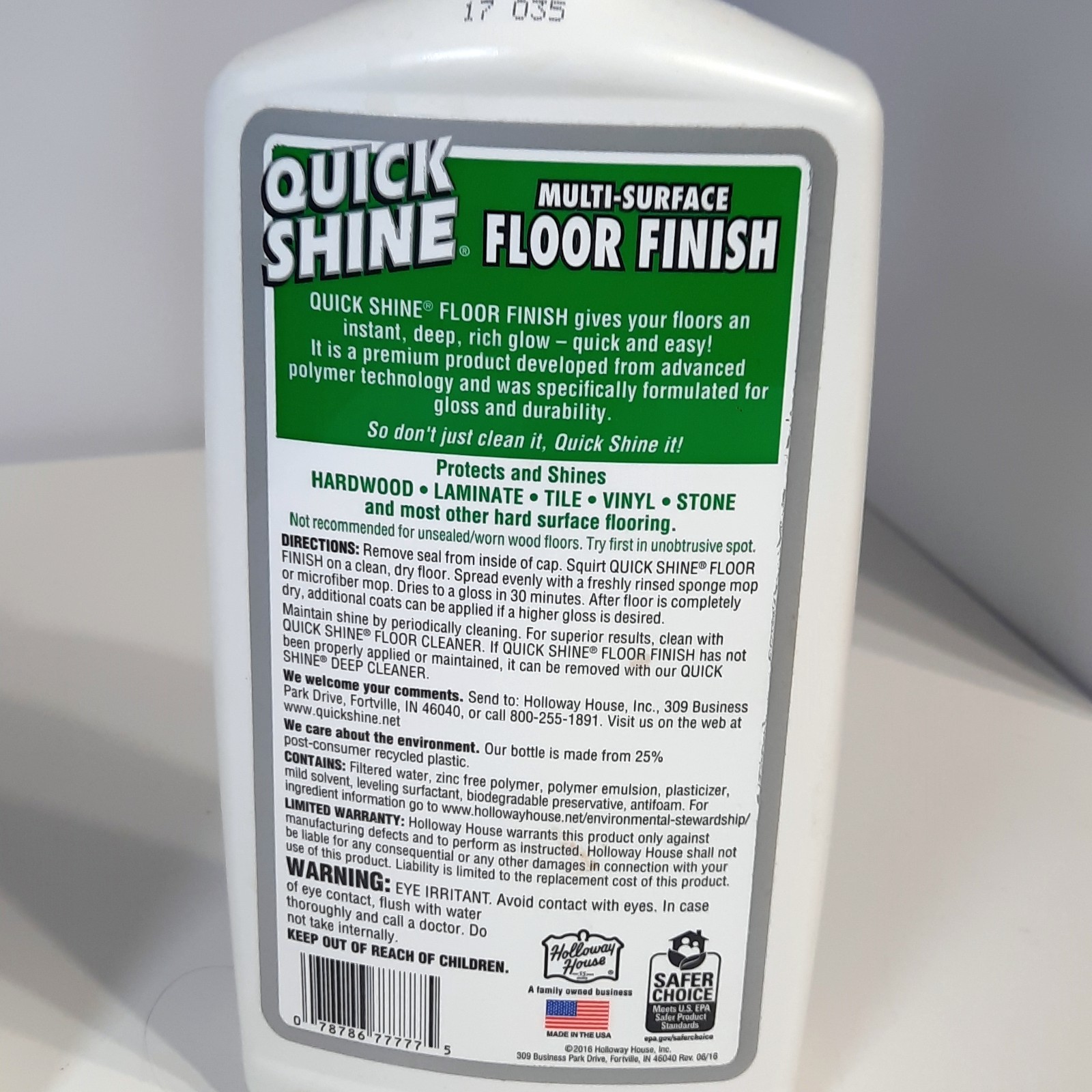 Lot of 2 Quick Shine Multi Surface Floor Cleaner & Finish 27oz Bottles Partial