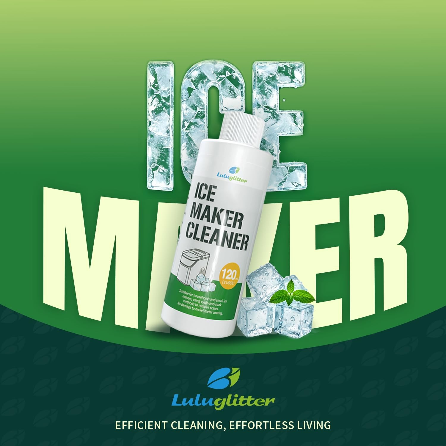 Ice Maker Countertop Cleaner 240ml 4 Use For lce Machine Cleaner and Descaler…