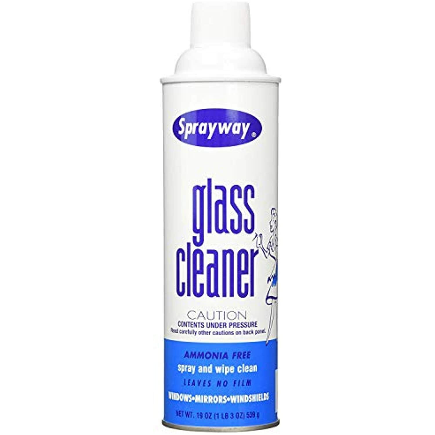 Sprayway SW050-12 Glass Cleaner, 19 oz, Pack of 12