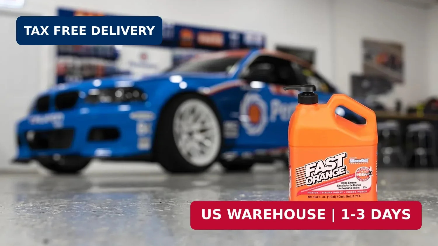 Fast Orange Pumice Hand Cleaner 1 Gallon Heavy Duty Citrus Waterless Cleaner