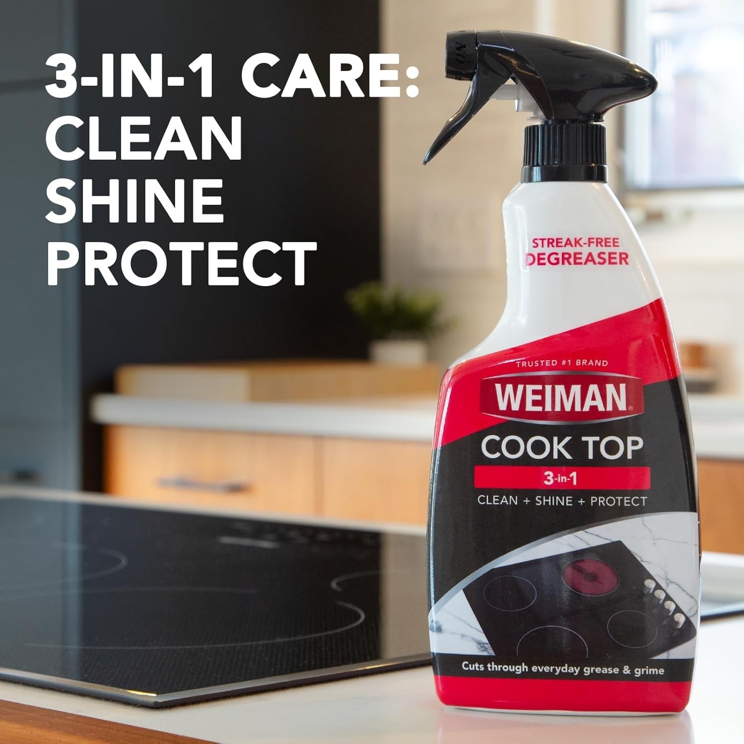 22oz Natural Cooktop Cleaner for Glass & Ceramic – Includes Microfiber Cloth