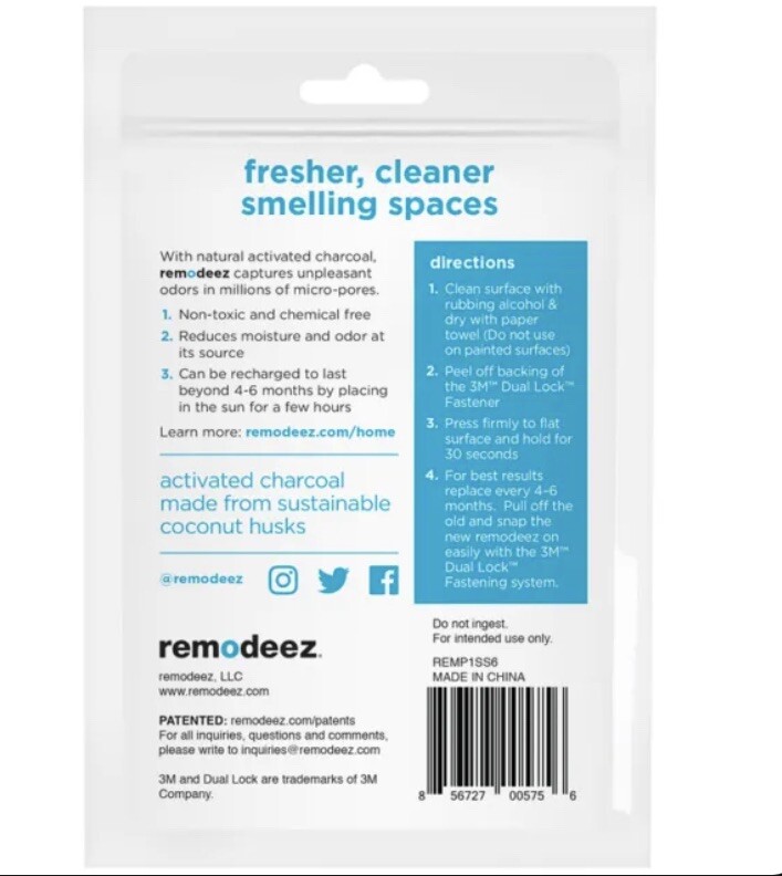 Remodeez REMP1SS6 OutSmart Smell Deodorizer Small Spaces, 0.25 lb
