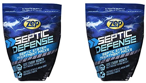 Zep Septic Defense System Treatment Dissolvable Packs – (2 Pack) 1 Year Supply