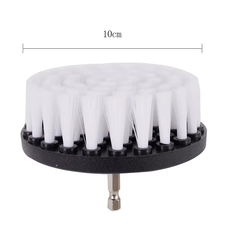1PC 4-Inch Soft Drill Brush Attachment for Electric Scrubber Ideal for Cleaning