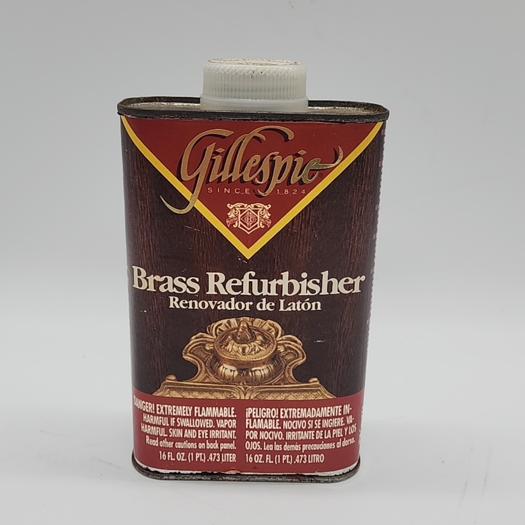 Vtg Gillespie Brass Restorer 90 to 100% Full USA BR86.1 Household Cleaner